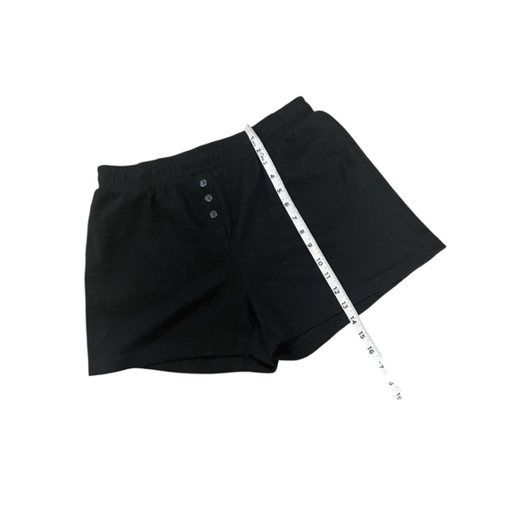 BETTER/TOGETHER Women’s Large Black Waffle Elastic Waist Casual Lounge Short L - Picture 6 of 7